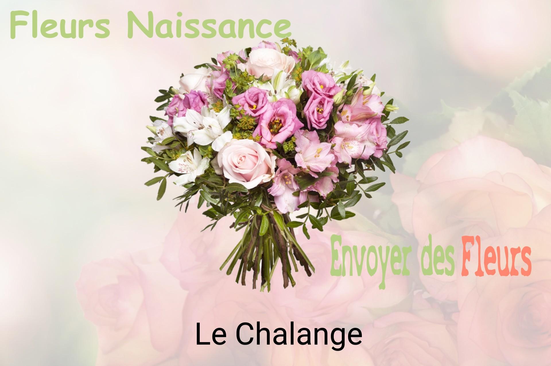 Bouquet de fleurs de naissance livré à Le Chalange